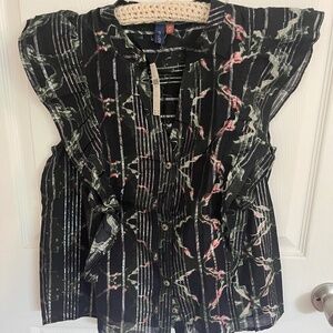 Anthropologie Button Down Blouse by Pilcro
